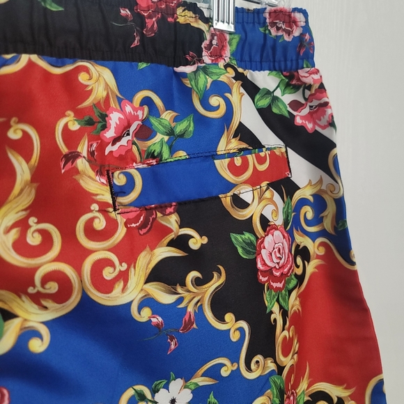 Surf Society Mens Baroque  Drawstring Lined Swim  Board SHORTS Size M - Picture 5 of 10